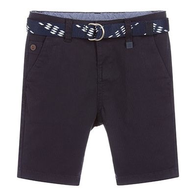 Navy Blue Cotton Shorts from Mayoral