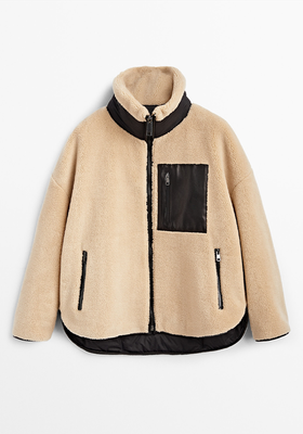 Fleece Jacket With High Neck from Massimo Dutti
