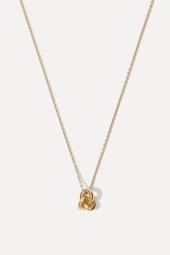 Gold Plated Mini Knot Necklace  from Otiumberg