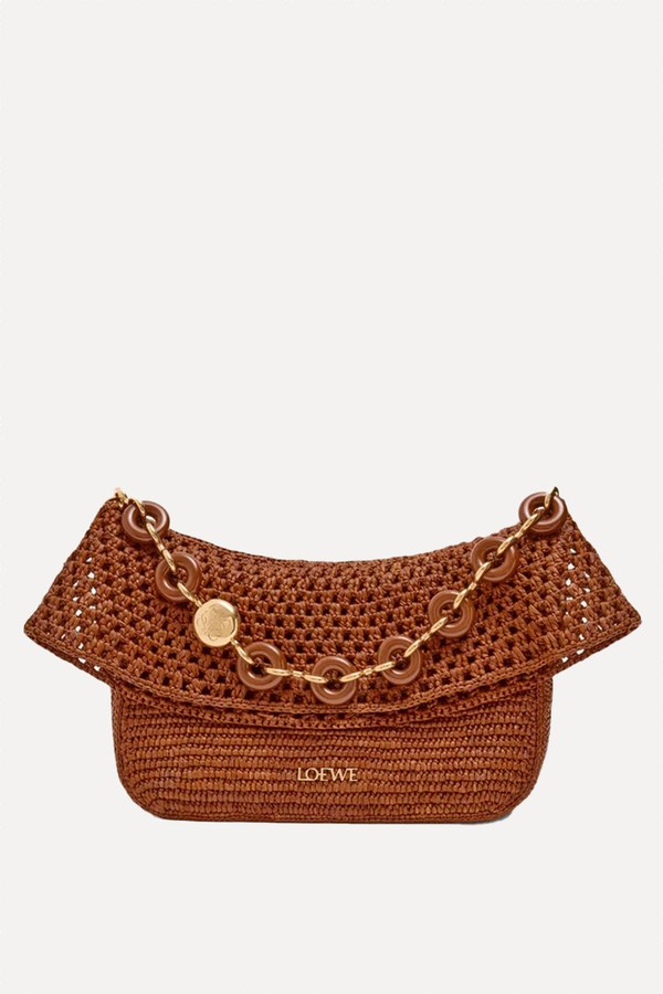 Raffia Ola Shoulder Bag from Loewe X Paula's Ibiza