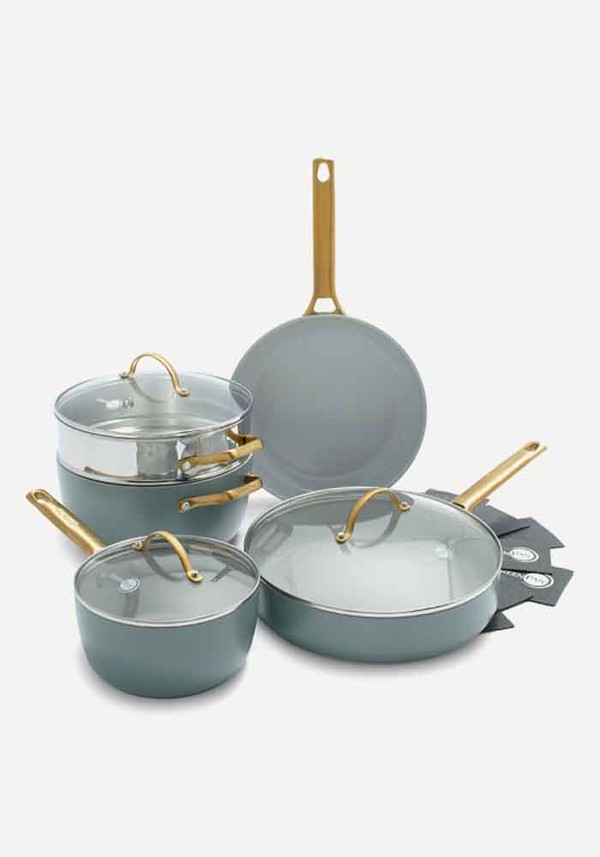 Padova Ceramic Non Stick 11 Piece Cookware Set from Greenpan
