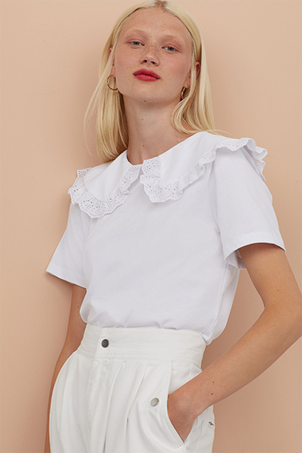 Collared Jersey Top from H&M
