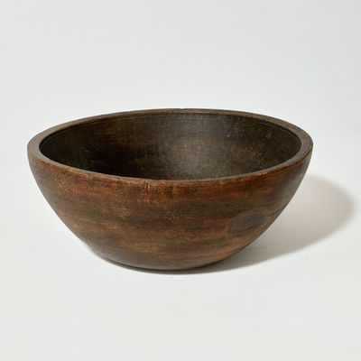 Dark Wooden Serving Bowl from Studio Design Stories