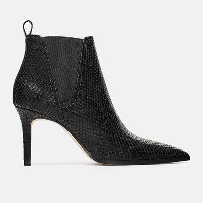 Animal Print Heeled Ankle Boots from Zara