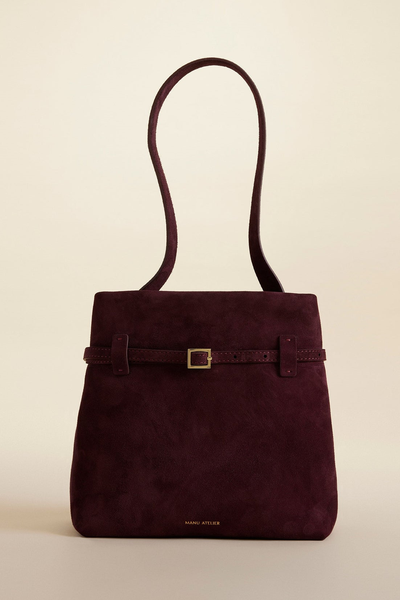 Mini Tote Du Jour Suede Bag from Manu Atelier