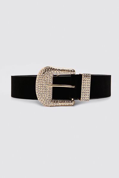 Belt With Bejewelled Buckle