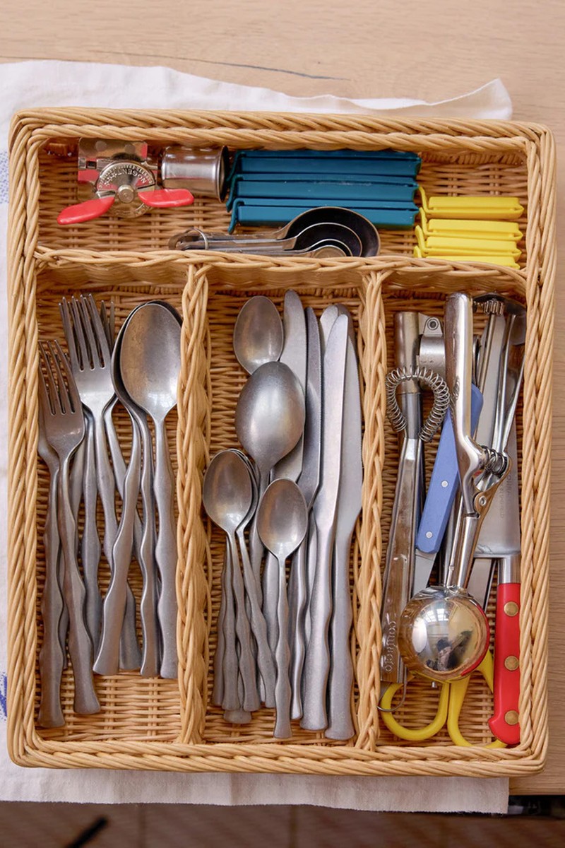 Rattan Cutlery Tray from MG & CO