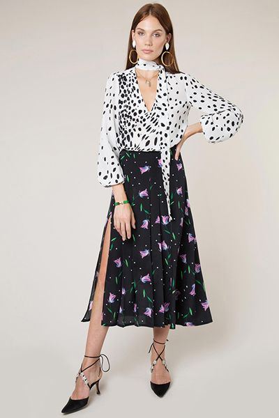 Georgia Purple Spot Tulip Skirt