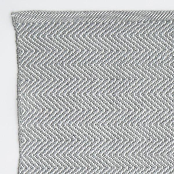 Dove Gray Herringbone Rug