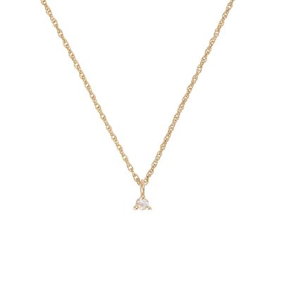 Lucky Star 14k Gold Birthstone Necklace