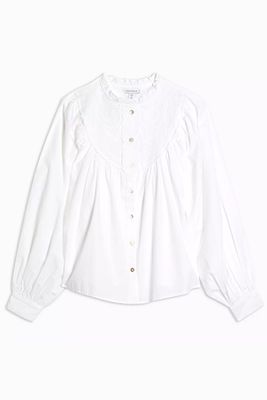 Poet Embroidered Blouse from Topshop