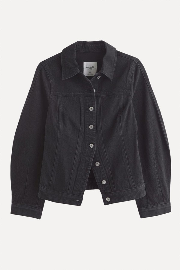 Slim Barrel Sleeve Denim Jacket