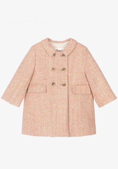 Pink Tweed Coat from Bonpoint
