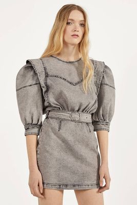 Voluminous Denim Dress, £29.99 | Bershka