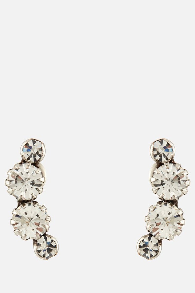 Silver-Tone and Crystal Stud Earrings from Isabel Marant