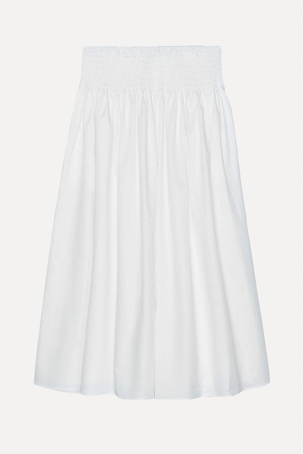 Poplin Midi Skirt from Zara
