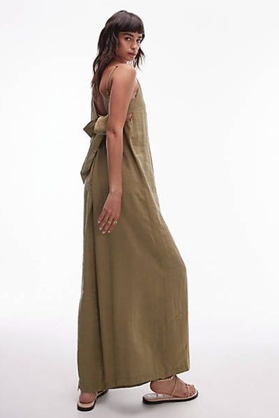 Cami Wide Leg Jumpsuit With Tie Back
