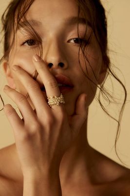 Pearl Floret Cluster Ring from Pacharee