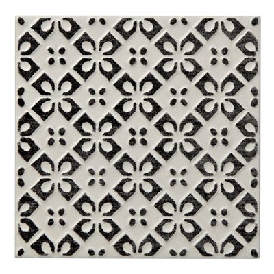 Batik Pattern Black Tile
