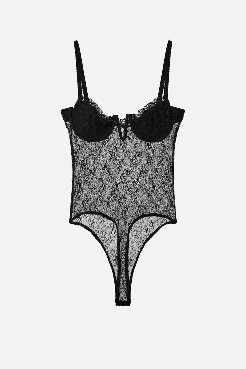 Combined Lace Bodysuit from Zara