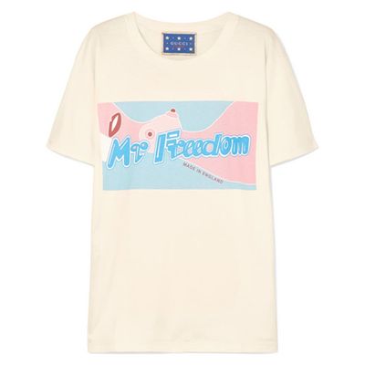 Printed Cotton-Jersey T-Shirt from Gucci