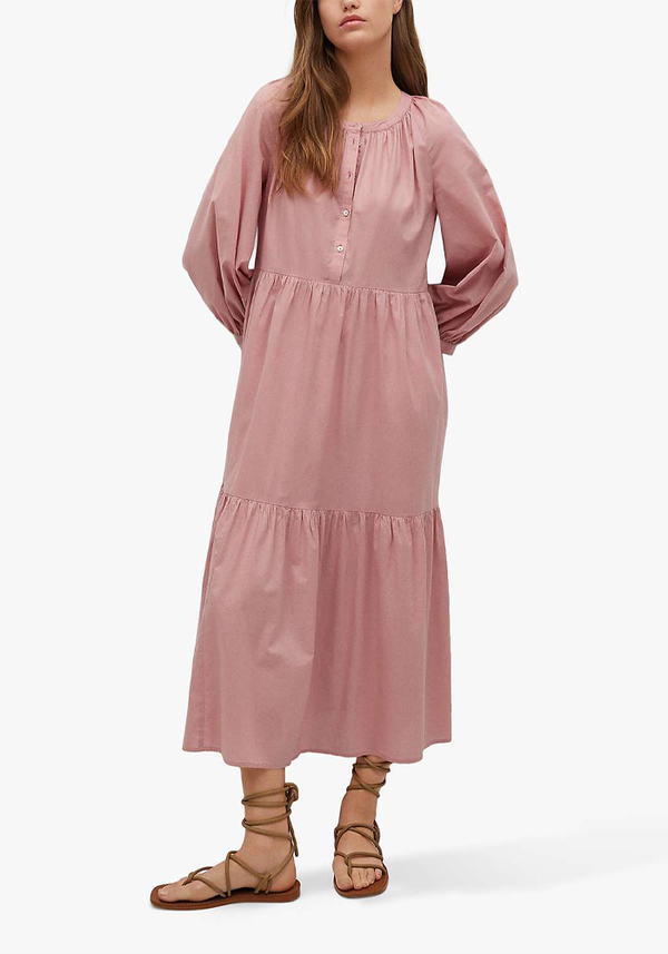 Frilled Cotton Tiered Dress from Mango