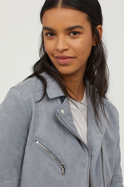 Imitation Suede Biker Jacket from H&M