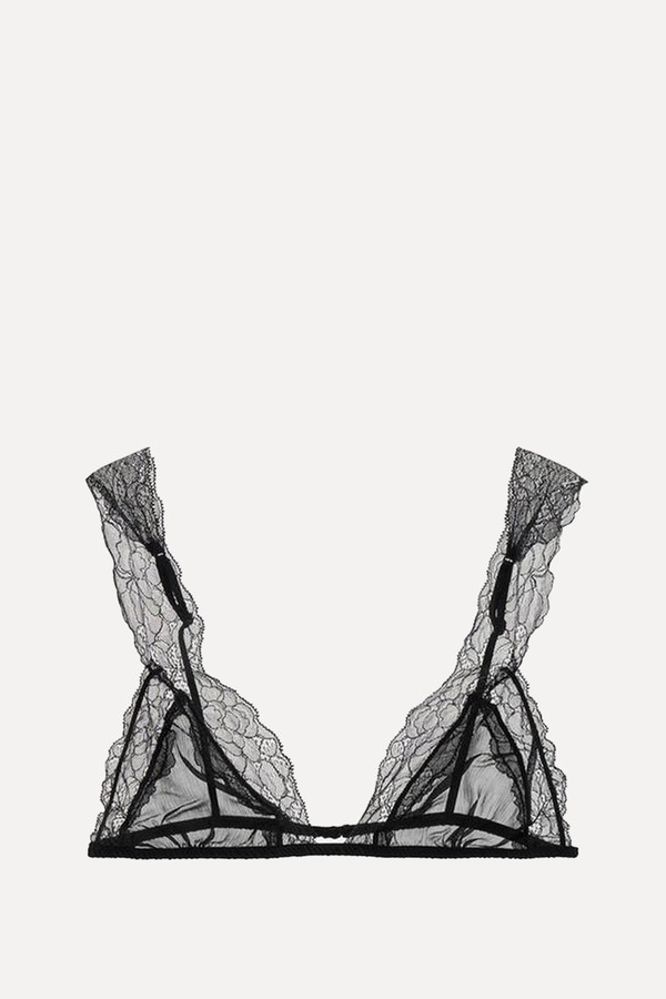 Viscose Lace Triangle Bralette