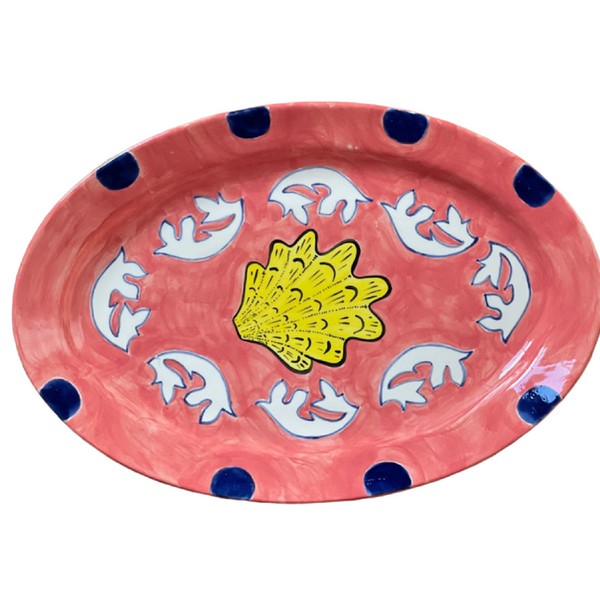Lipari Handmade Ceramic Serving Platter from Mila London