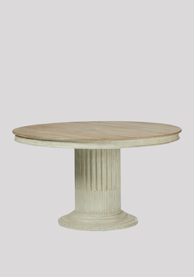 Kalivia Hand Carved Seats 7 Round Dining Table