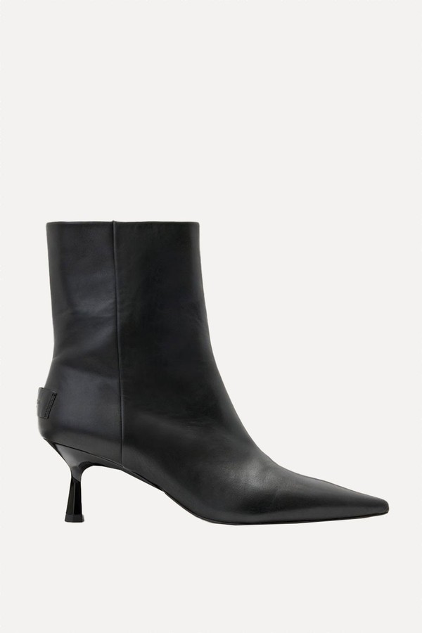 Vivian Pointed Toe Leather Boots from AllSaints