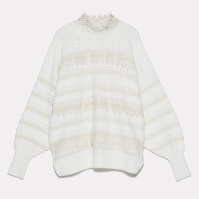 Combined Knit Sweater from Zara