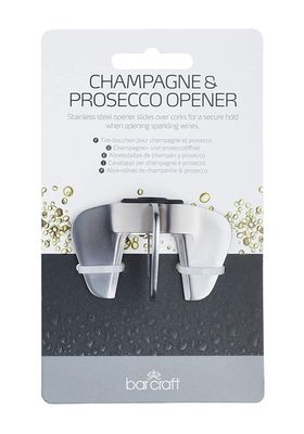 Prosecco & Champagne Stainless Steel Bottle Opener from Bar Craft