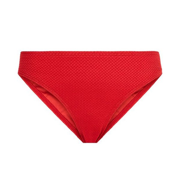 Red Textured Hipsters from New Look