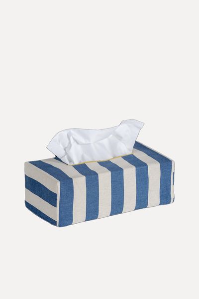 The OG Tangier Stripe Tissue Box Cover  from Alice Palmer & Co 