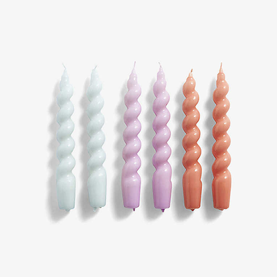 Spiral Candles Set Of 6 from Hay 