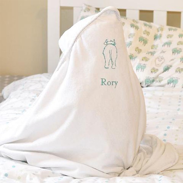 Monogrammed Hooded Towel from Isla and Wilbur