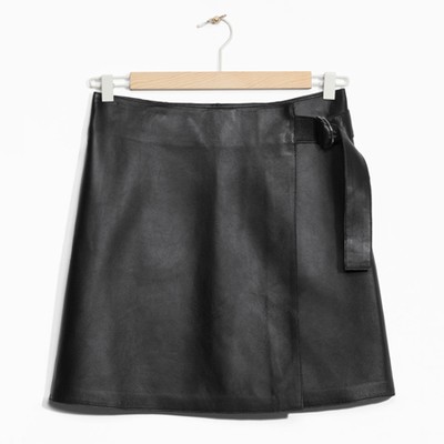 Wrap Leather Skirt from & Other Stories