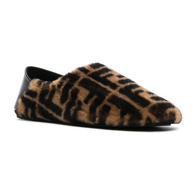Shearling FF Slippers from Fendi