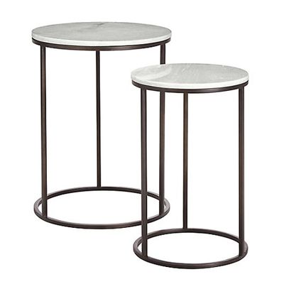 Sanford Marble Round Nest Of Tables