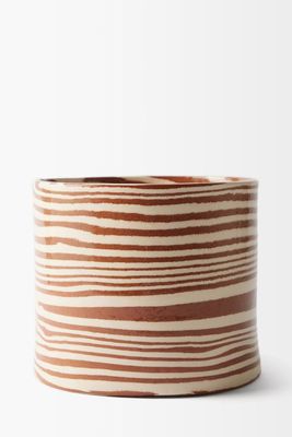 Marble-Effect Earthenware Planter from Henry Holland Studio