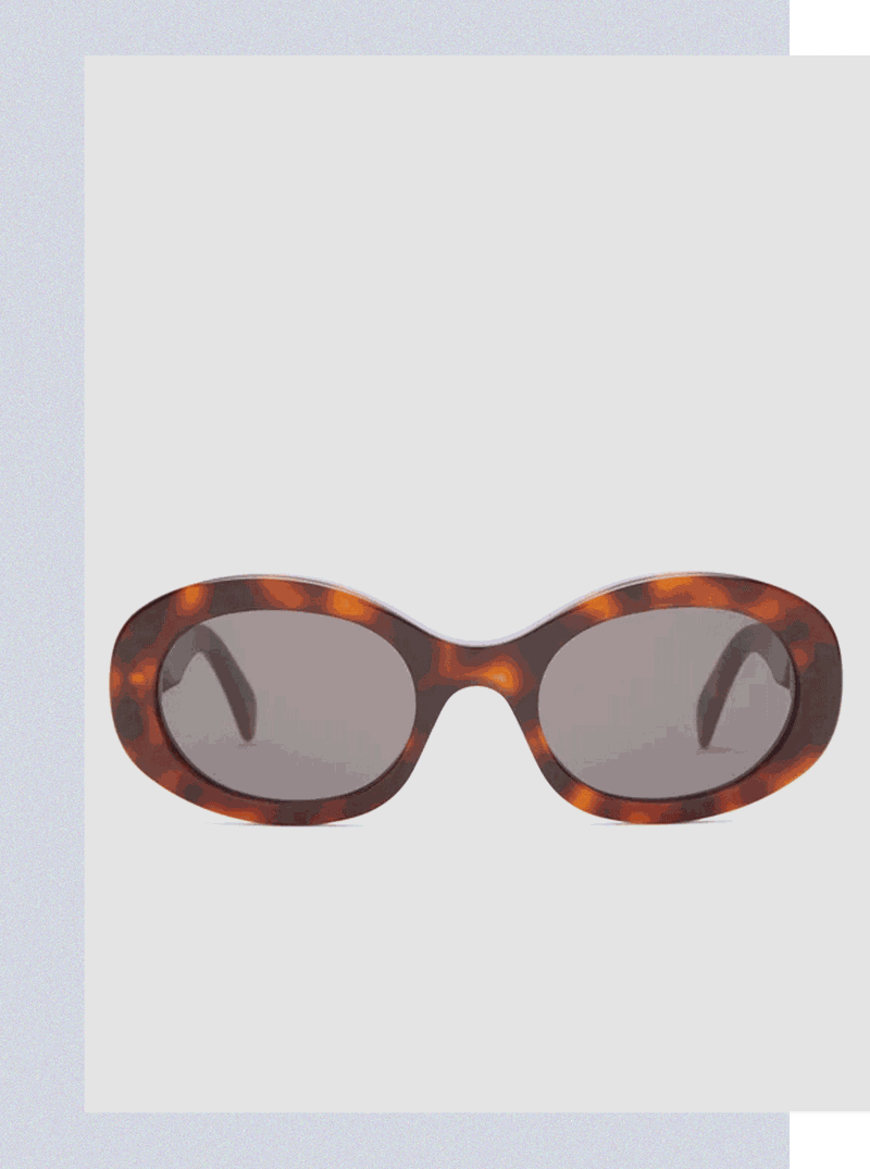 Triomphe Oval Acetate Sunglasses, £370 | Celine