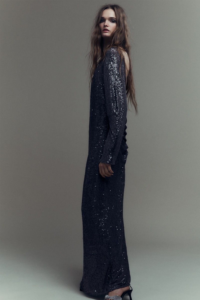 Backless Sequinned Dress from Zara