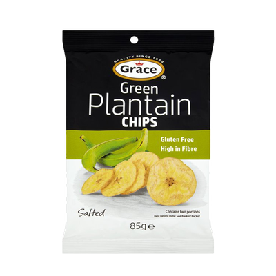 Green Salted Plantain Chips from Grace