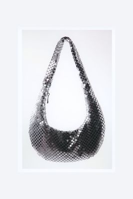 Shoulder Bag With Metallic Mesh from Zara