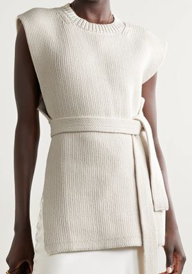Belted Organic Cotton Sweater from Lauren Manoogian