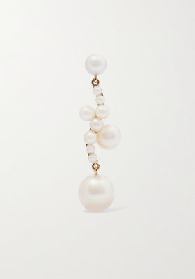 Ocean Perle 14-Karat Gold Pearl Single Earring from Sophie Bille Brahe