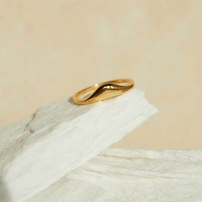 Molten Ring In Gold