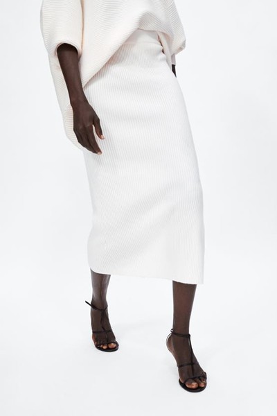 Ribbed Pencil Skirt from Zara