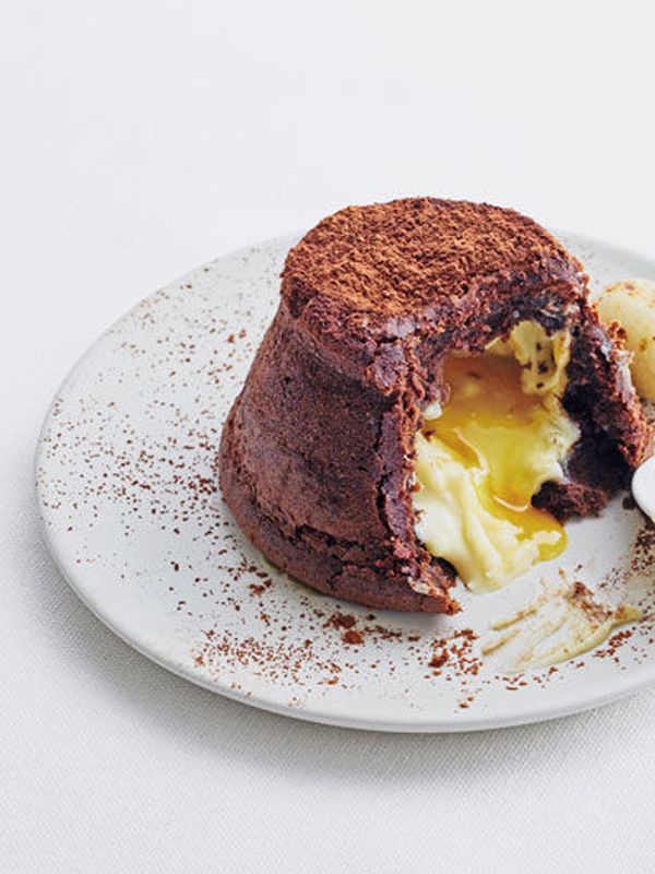 Gooey Chocolate Orange Puddings With A ‘Cream Egg’ Filling